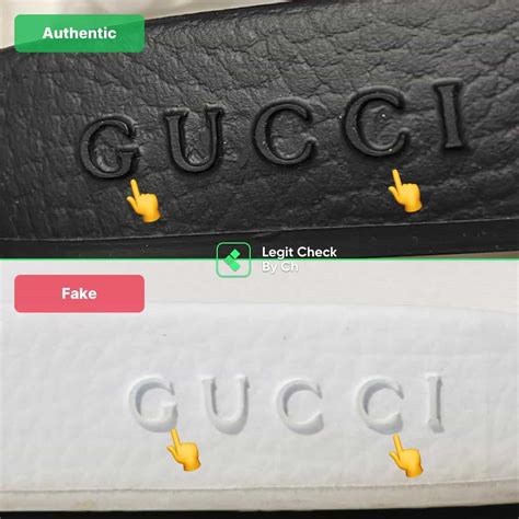 how to tell if your gucci slides are real|how to authenticate vintage Gucci.